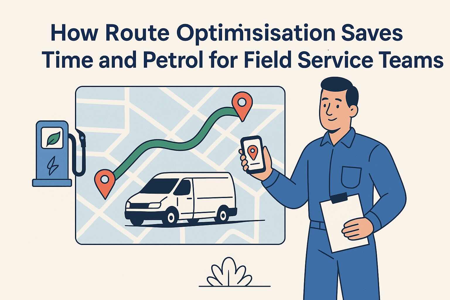 How Route Optimisation Saves Time and Petrol for Field Service Teams